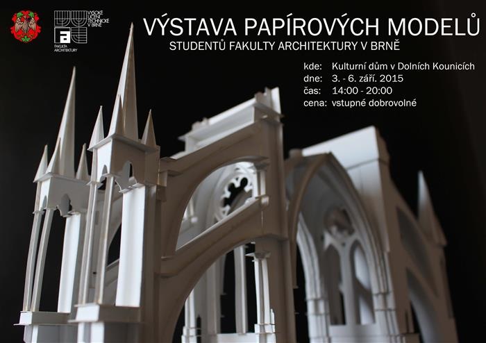 Výstava papírových modelů v Dolních Kounicích